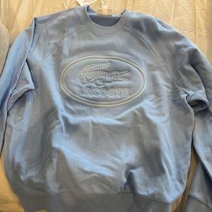 NWT Mens Lacoste sweatshirt light blue